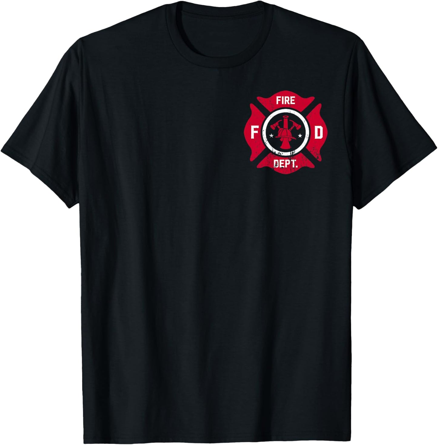 Fire Department Firefighter Fireman Rescuer Firefighters T-Shirt - T-Shirt | Black