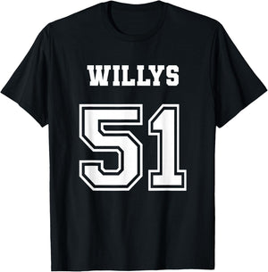 Jersey Style 51 1951 Willys 4x4 Vintage MB Army Truck Car T-Shirt - T-Shirt | Black