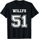 Jersey Style 51 1951 Willys 4x4 Vintage MB Army Truck Car T-Shirt - T-Shirt | Black