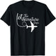 Let The Adventure Begin inspirational Airplane Travel Mode T-Shirt - T-Shirt | Black