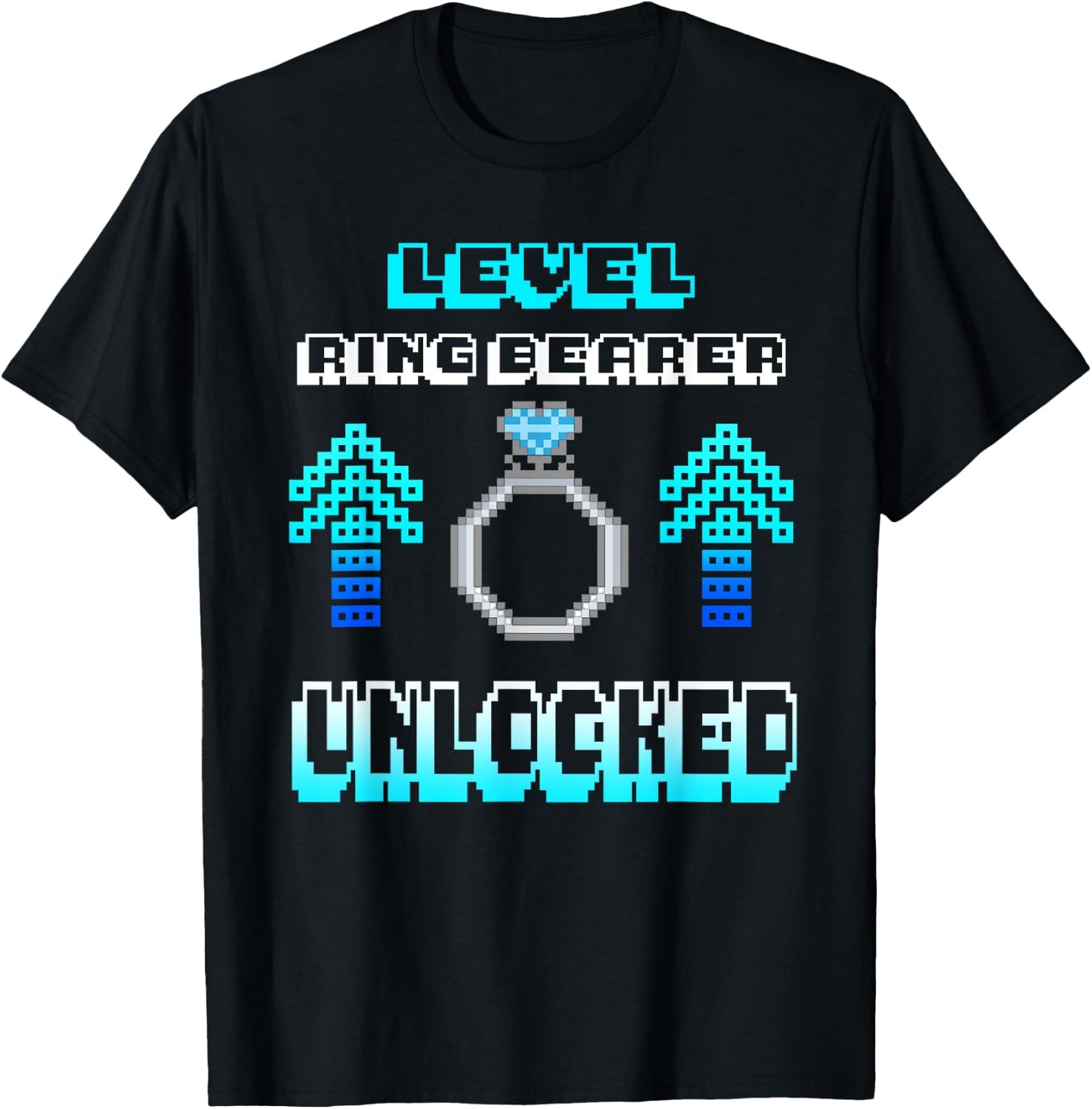 Level Ring Wedding Bearer Unlocked Boys Security Kids Gift T-Shirt - T-Shirt | Black