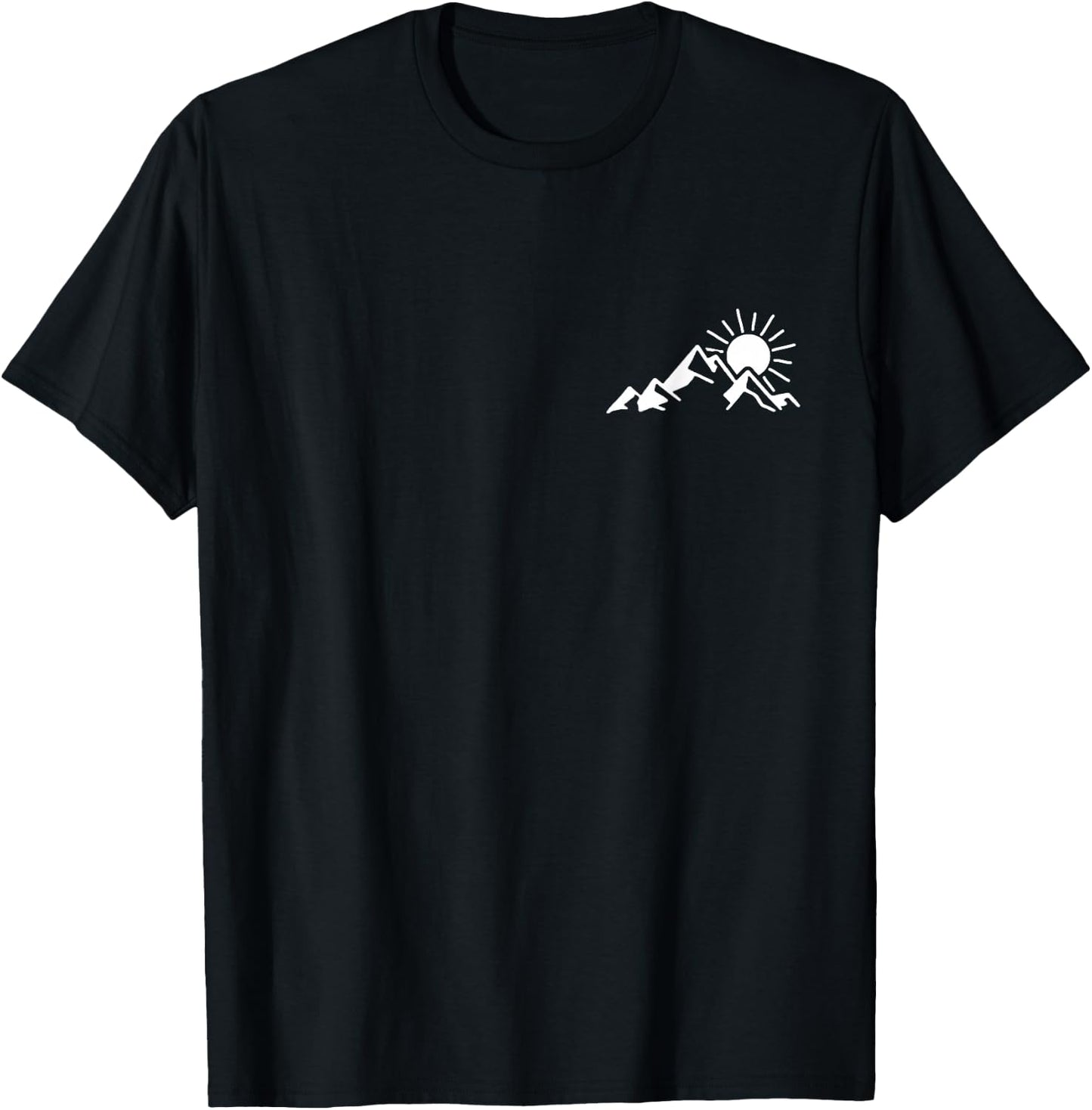 Mountains, hiking, camping, climbing, outdoor T-Shirt - T-Shirt | Black