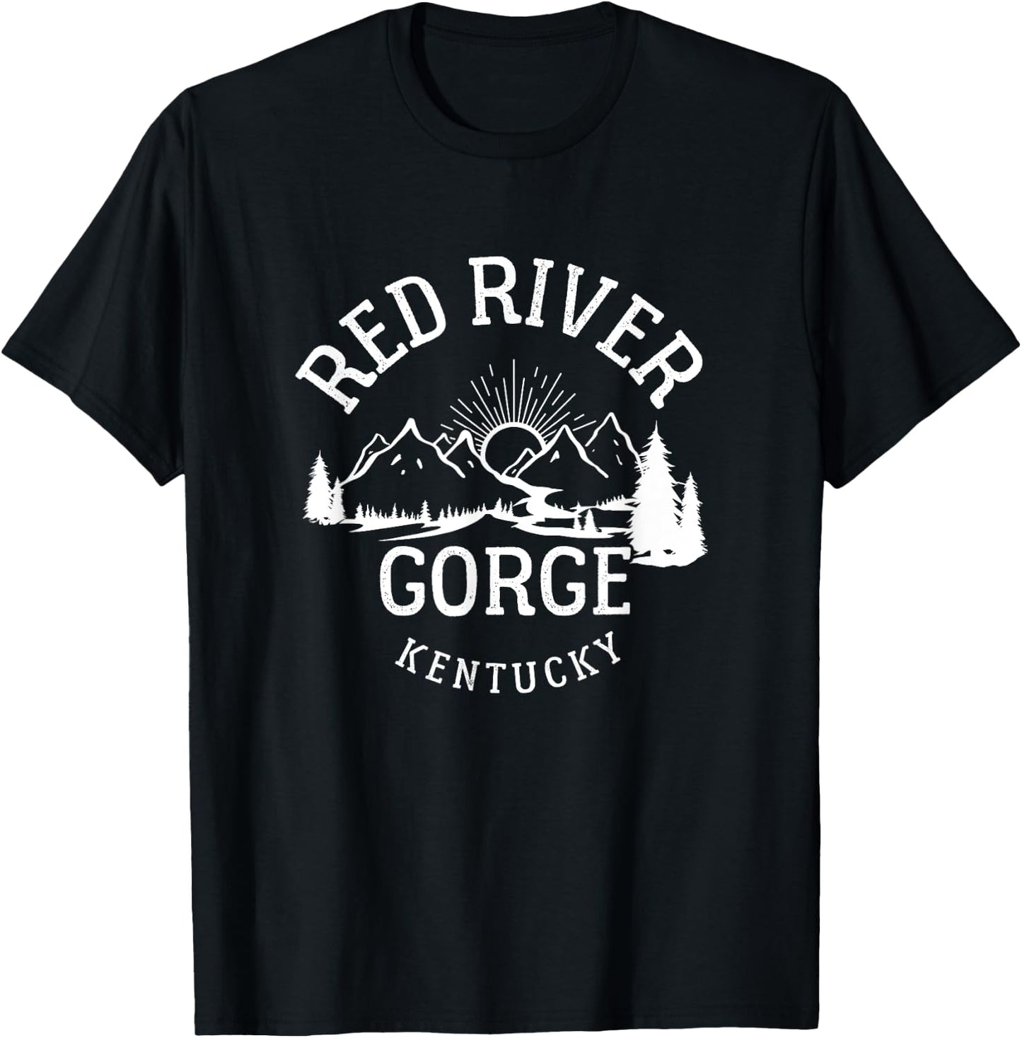 Red River Gorge Hike Kentucky Parks Hiking T-Shirt - T-Shirt | Black