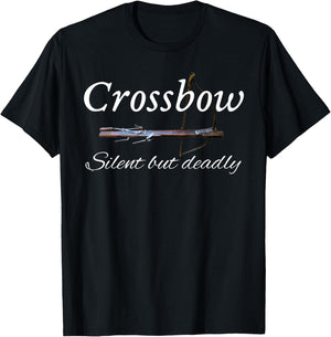 Crossbow Vintage Image Silent but Deadly T-Shirt - T-Shirt | Black