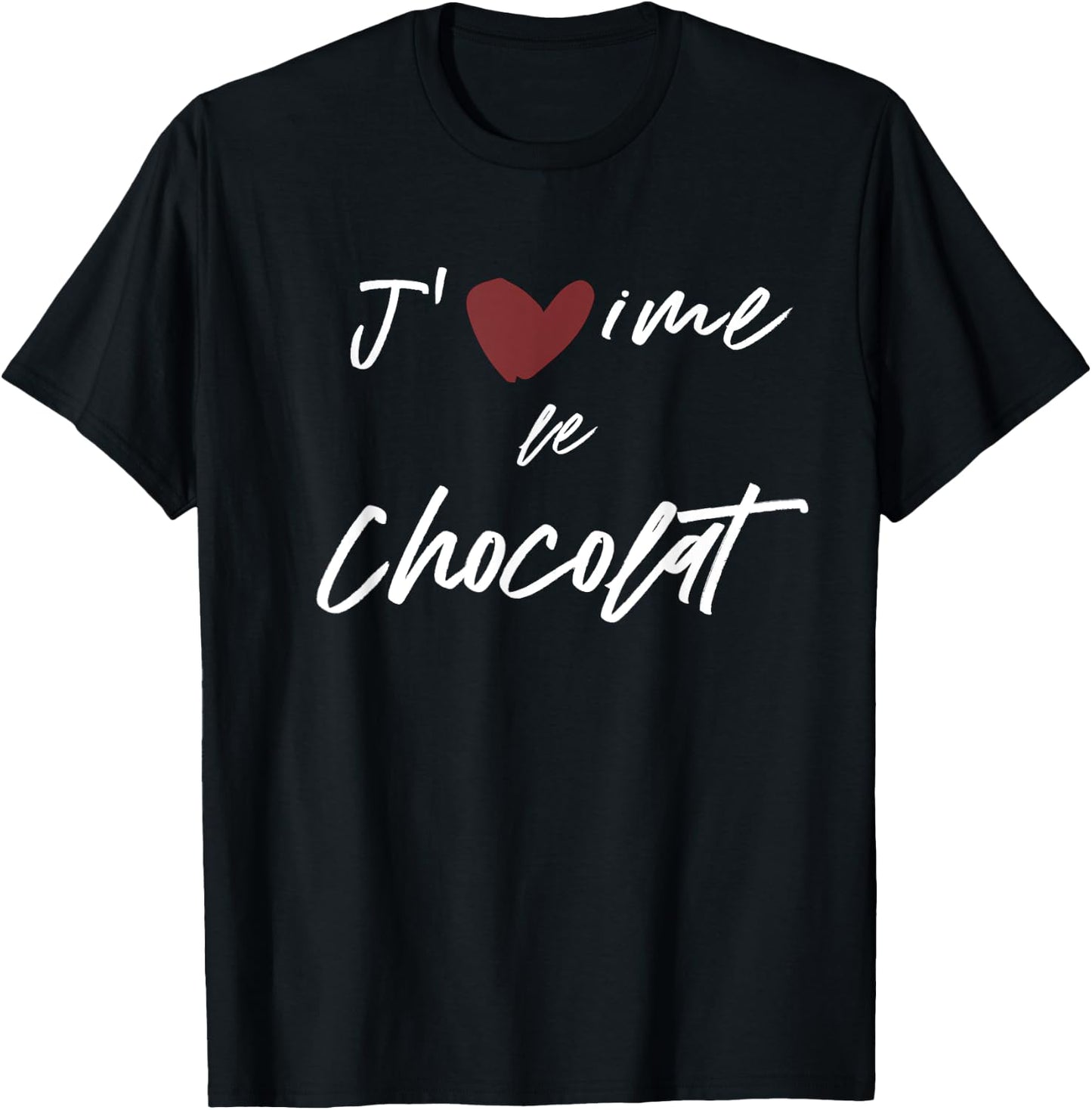 J'aime Le Chocolat Gift Men Women Kids Son Daughter T-Shirt - T-Shirt | Black