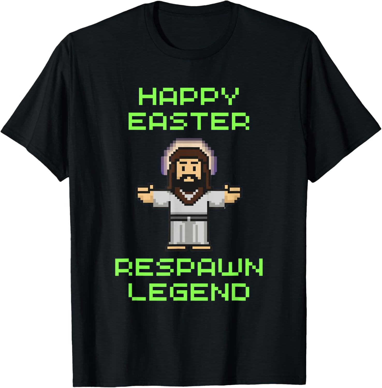 Funny Easter Video Game Jesus - Respawn Legend - Video Game T-Shirt - T-Shirt | Black