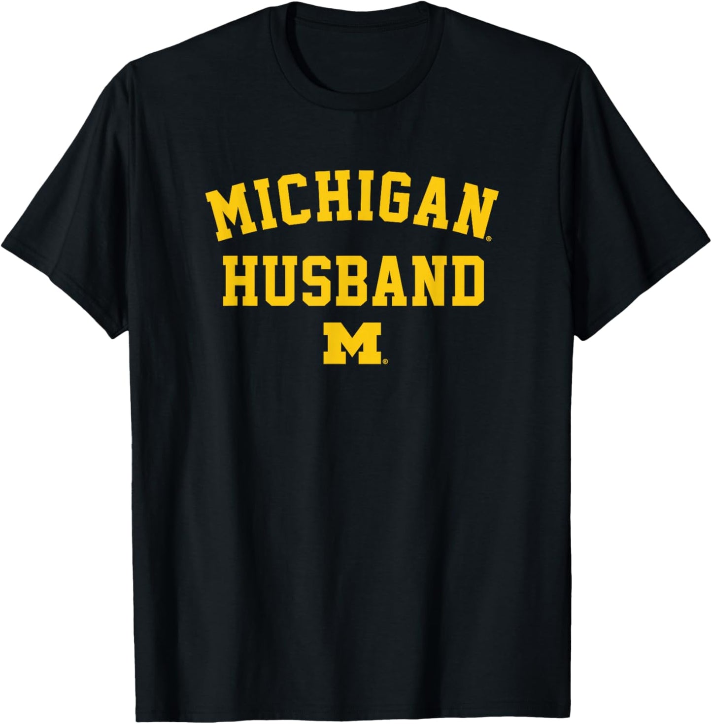 University of Michigan Wolverines U of M Michigan Husband T-Shirt - T-Shirt | Black