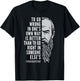 Wise Philosophy Fyodor Dostoyevsky Quote: To Go Wrong In One's Own Way -Adults Black Small T-Shirt - T-Shirt | Black