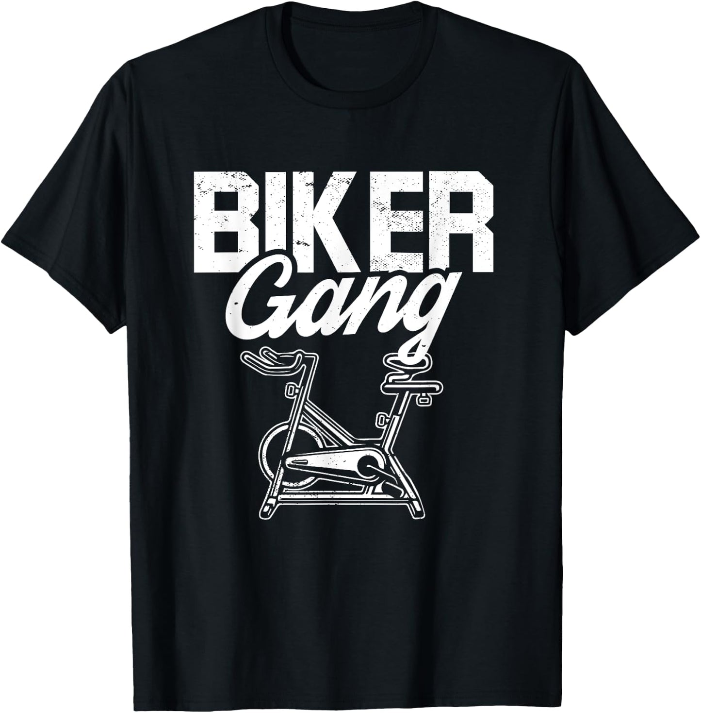 Biker Gang I Spin Saying I Gym Workout I Spinning Class T-Shirt - T-Shirt | Black