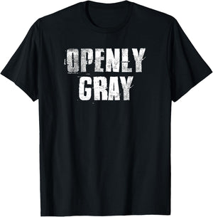 Openly Gray Natural Hair Ladies Women's T-Shirt - T-Shirt | Black