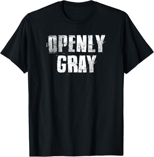 Openly Gray Natural Hair Ladies Women's T-Shirt - T-Shirt | Black