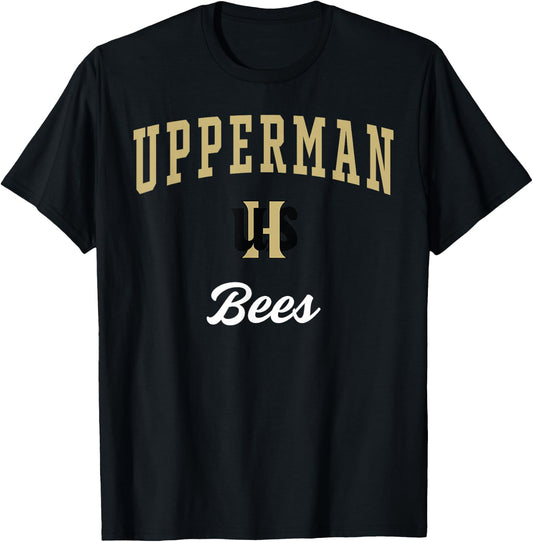 Upperman High School Bees T-Shirt - T-Shirt | Black
