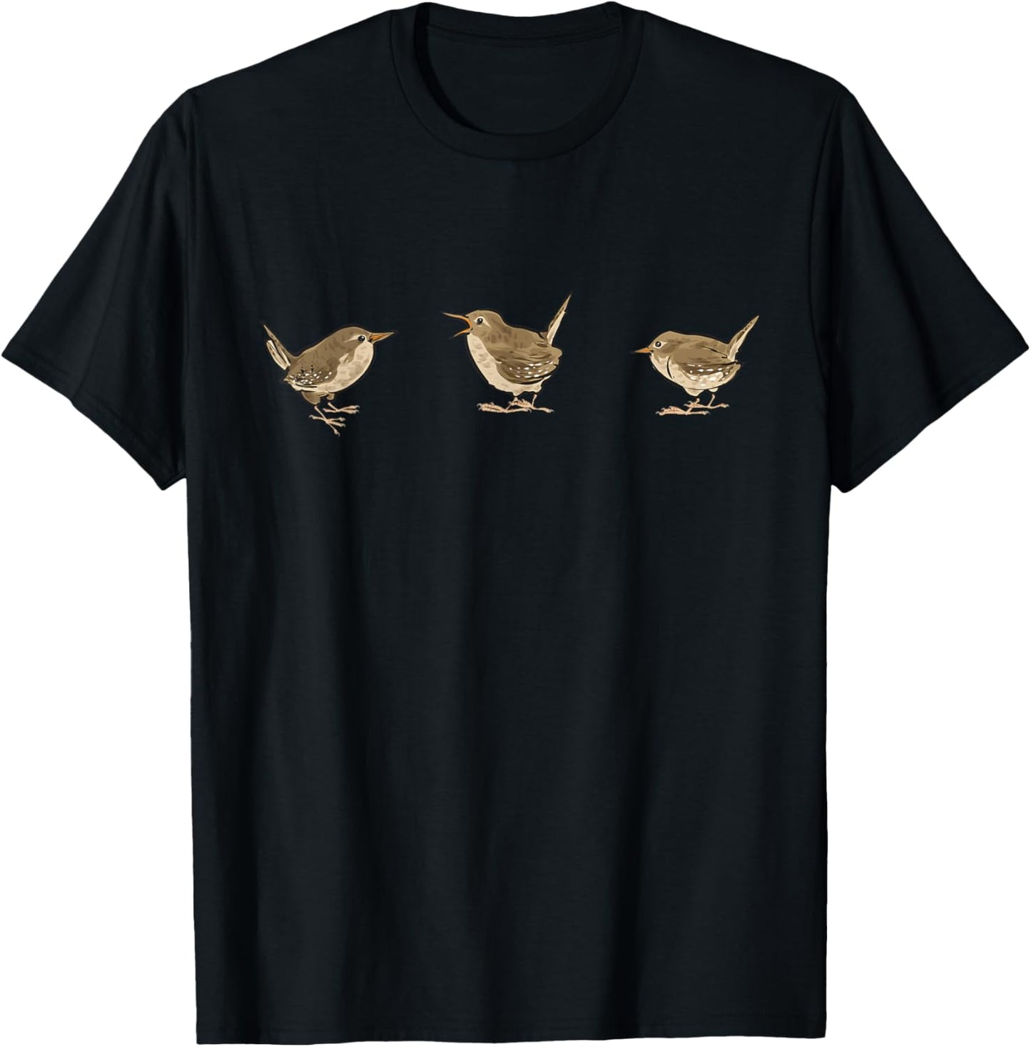 Wren Bird Lover Birding Wren , Small, Black T-Shirt - T-Shirt | Black
