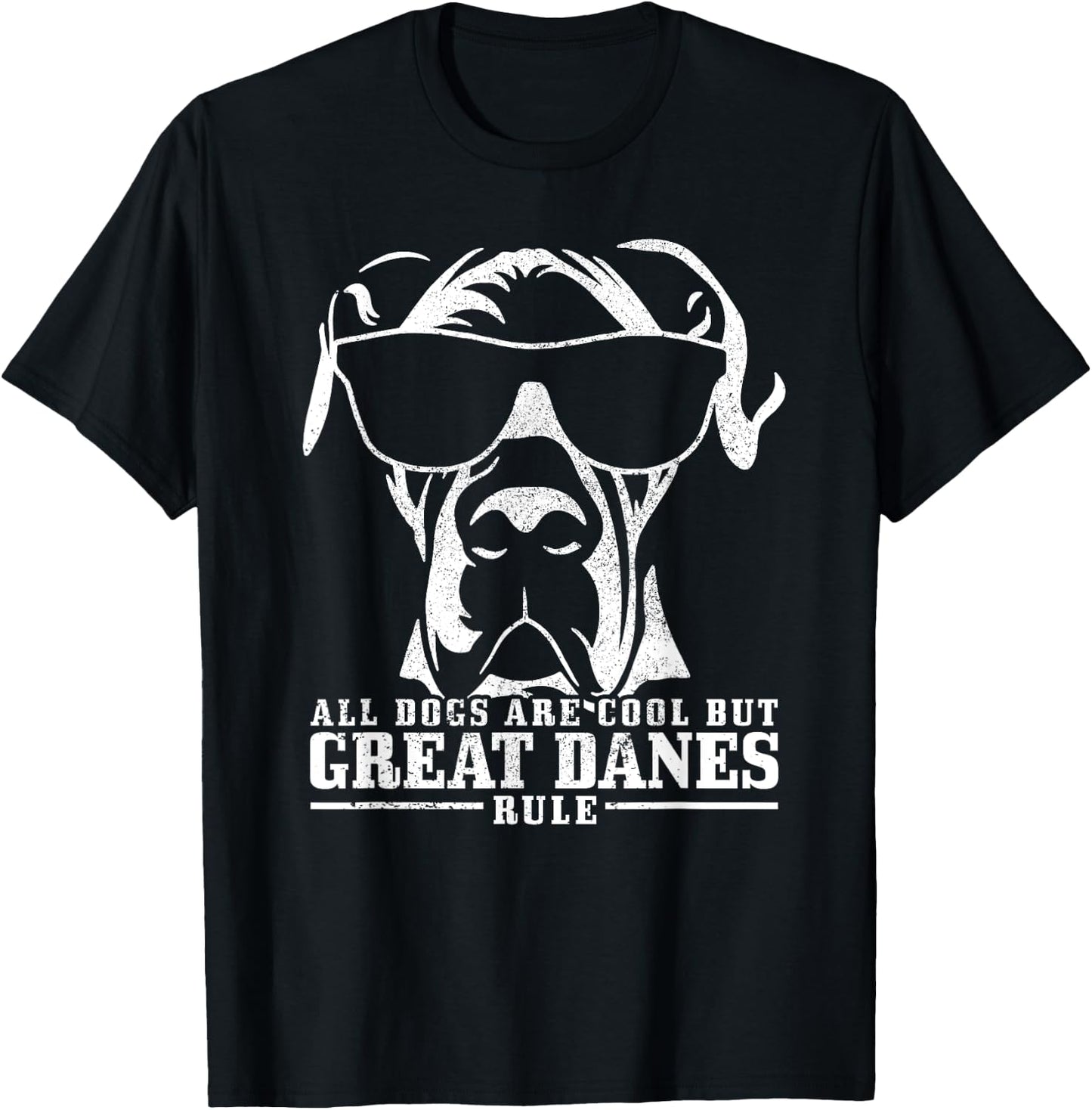 Great Dane Danish Great Dane Saying Funny Dog T-Shirt - T-Shirt | Black