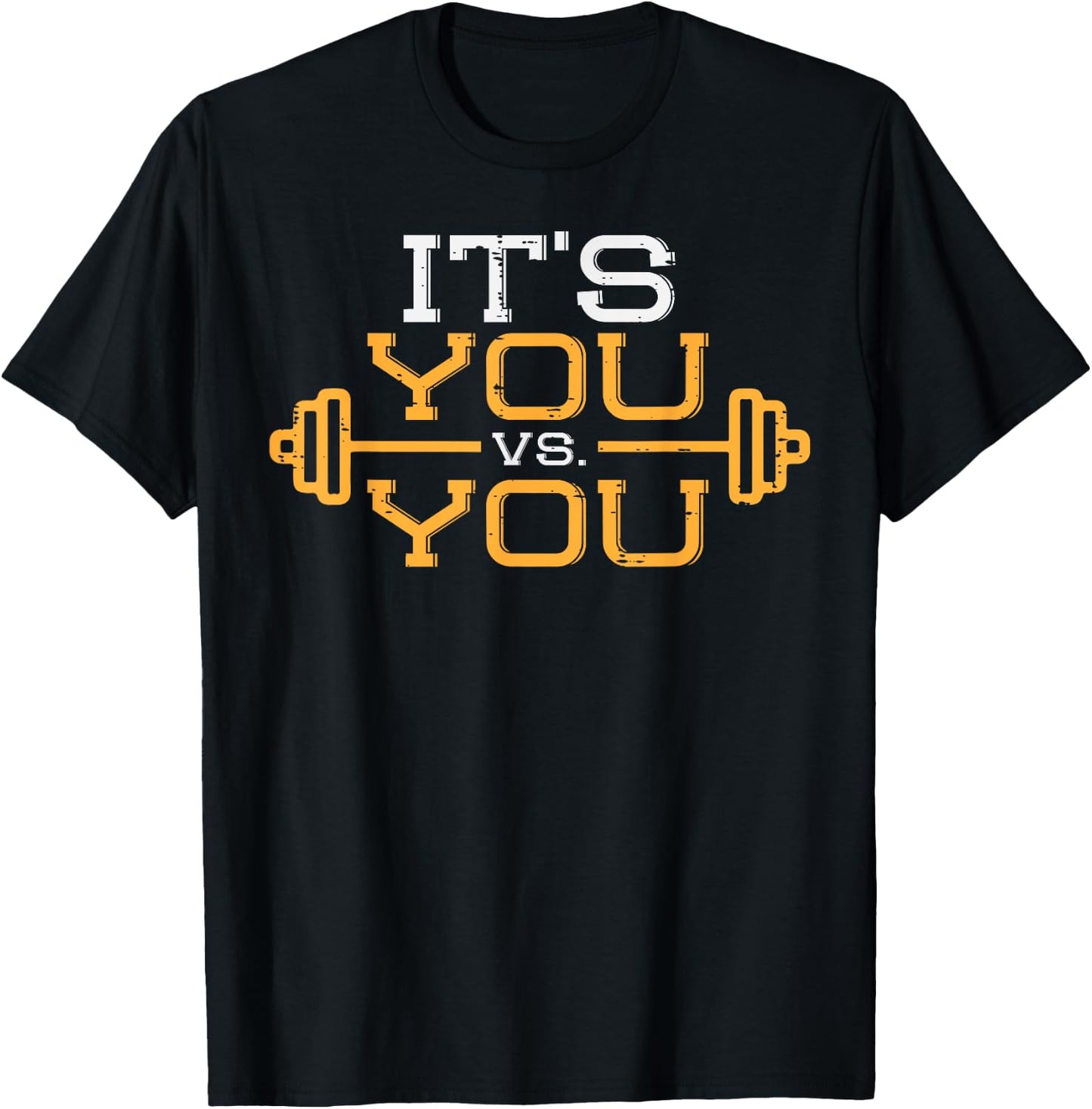 Its Vs You Workout Gym Workout Motivation Fitness Men Women T-Shirt - T-Shirt | Black
