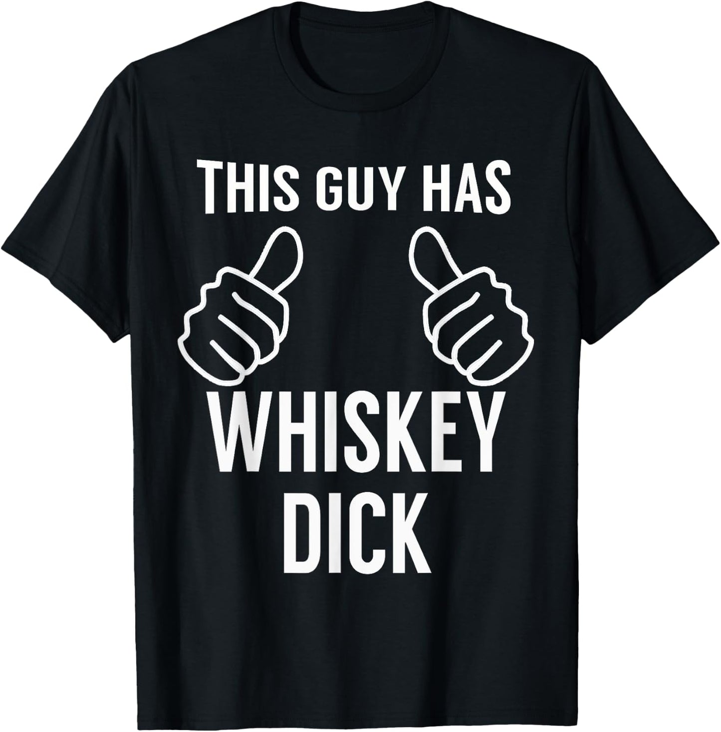 Funny Drinking Whiskey Dick Funny Whiskey Saint Patricks Day T-Shirt - T-Shirt | Black