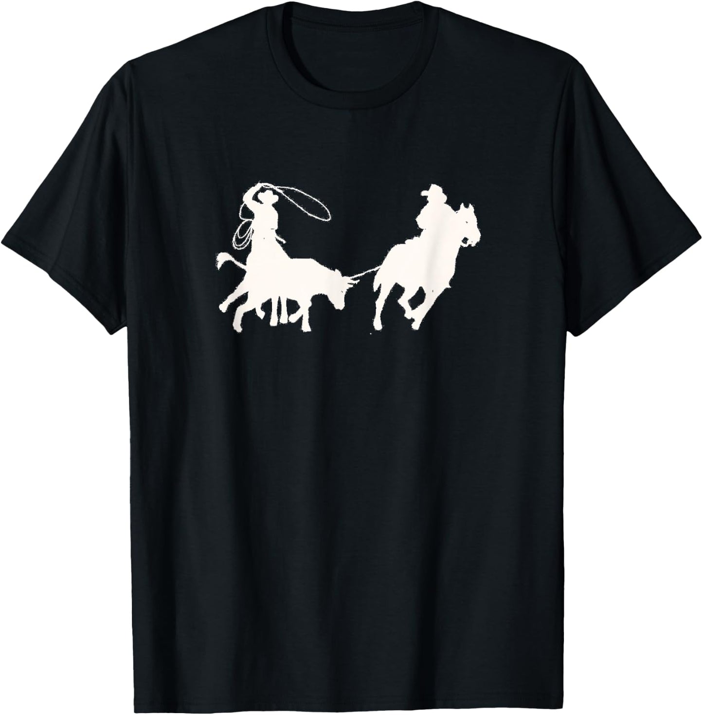 Team Roping T-Shirt - T-Shirt | Black
