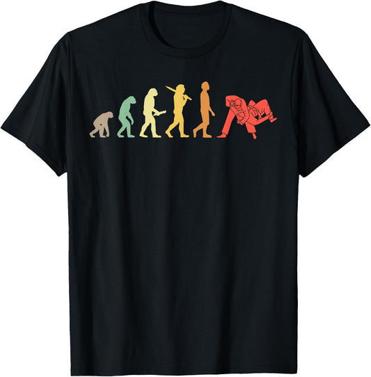 Retro Judo Evolution Gift Judokas T-Shirt - T-Shirt | Black