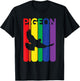 Pigeon Enthusiast Colorful Bird Lover Gift T-Shirt - T-Shirt | Black