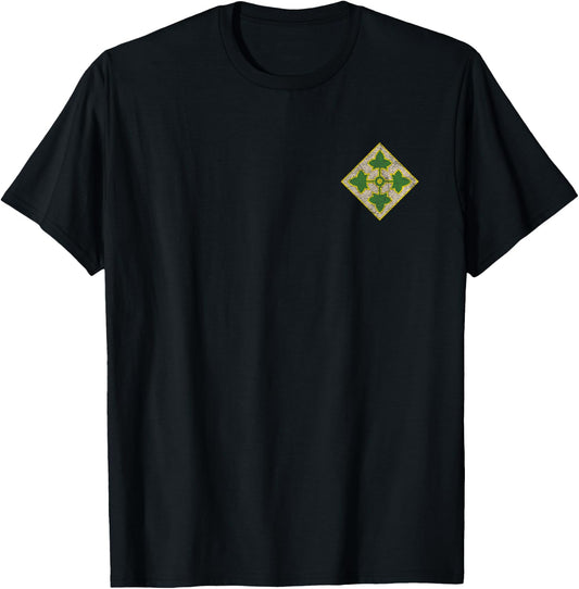 4th Infantry Division Army T-Shirt - T-Shirt | Black