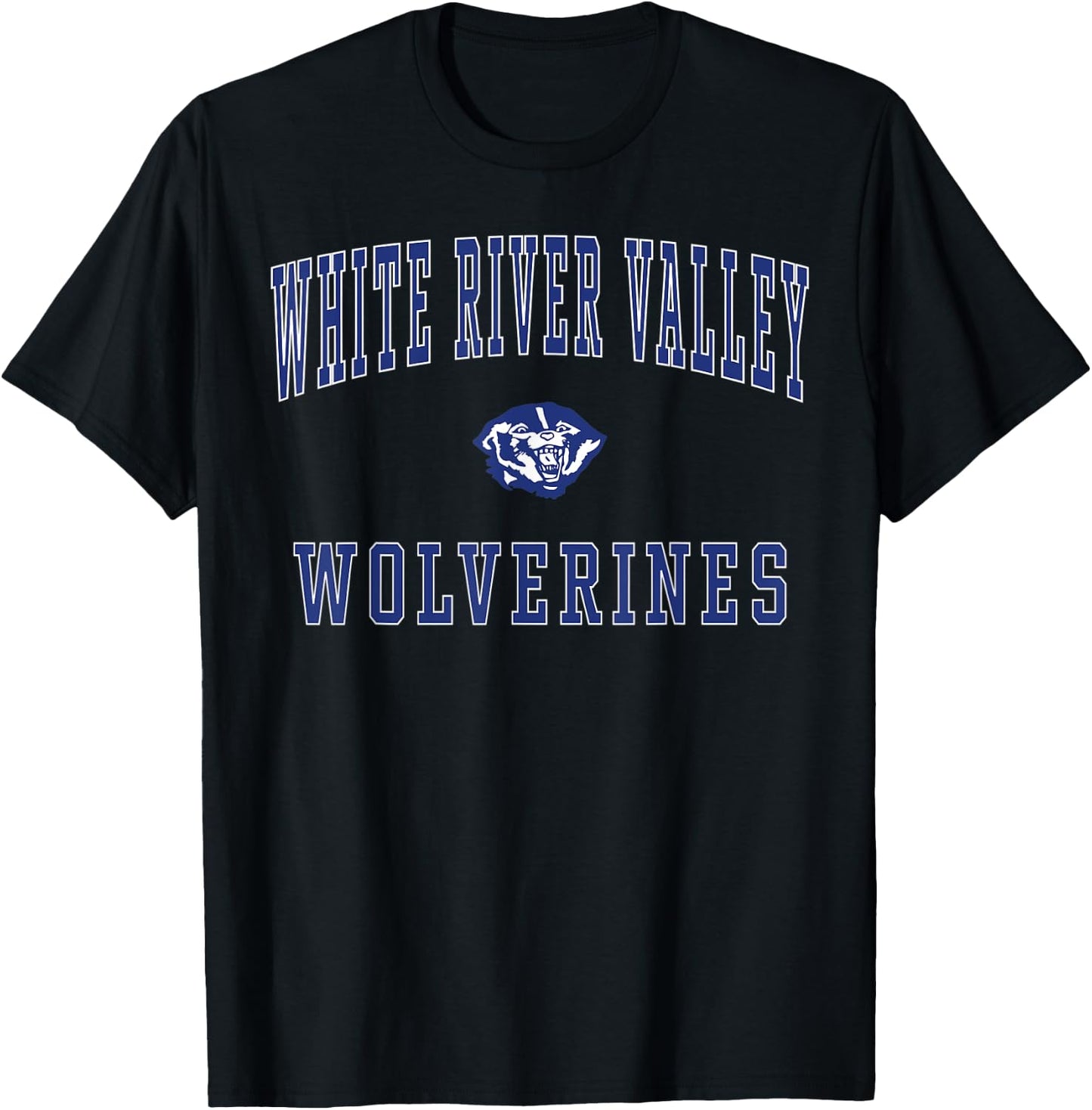 White River Valley High School Wolverines T-Shirt - T-Shirt | Black
