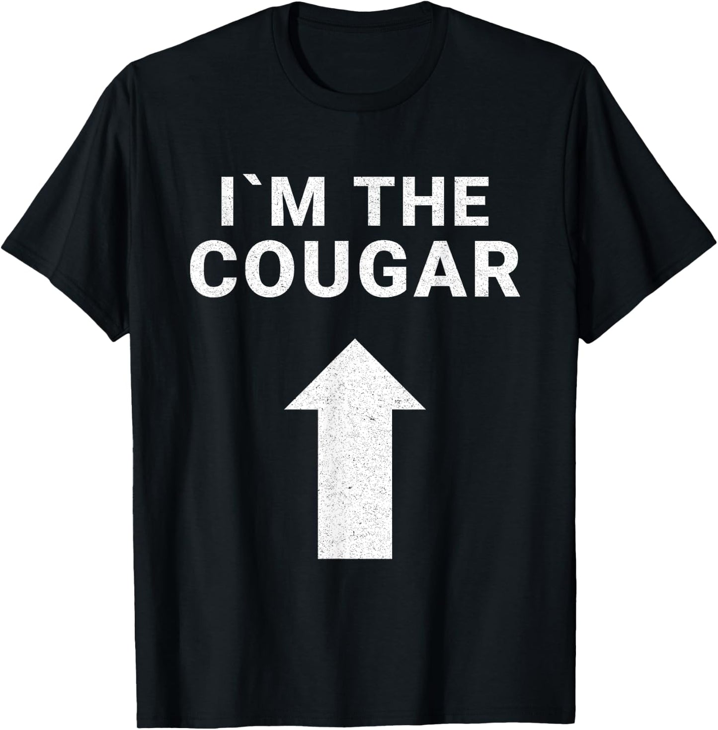 I´m with the Cougar Humor Halloween Birthday Gift T-Shirt - T-Shirt | Black