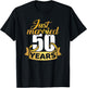 Just married 50 years golden wedding anniversary T-Shirt - T-Shirt | Black