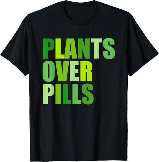 Plants Over Pills Apparel T-Shirt - T-Shirt | Black