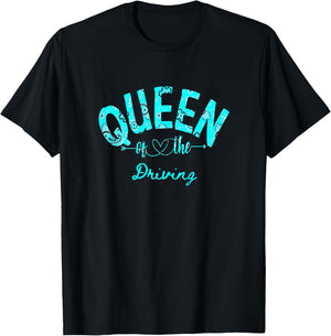 Queen Of Driving T-Shirt - T-Shirt | Black