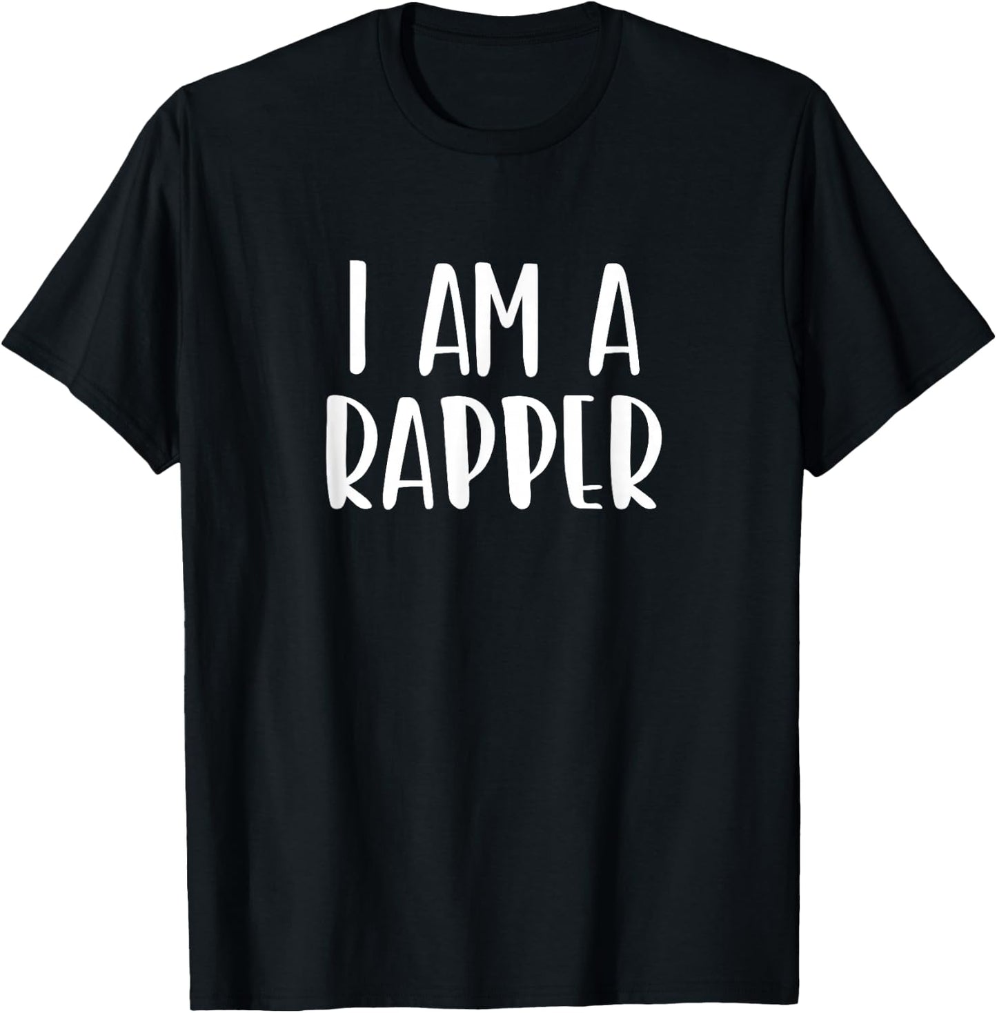 I Am A Rapper Halloween I'm Simple Costume Lazy T-Shirt - T-Shirt | Black