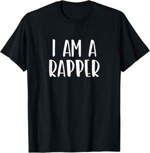I Am A Rapper Halloween I'm Simple Costume Lazy T-Shirt - T-Shirt | Black