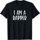 I Am A Rapper Halloween I'm Simple Costume Lazy T-Shirt - T-Shirt | Black