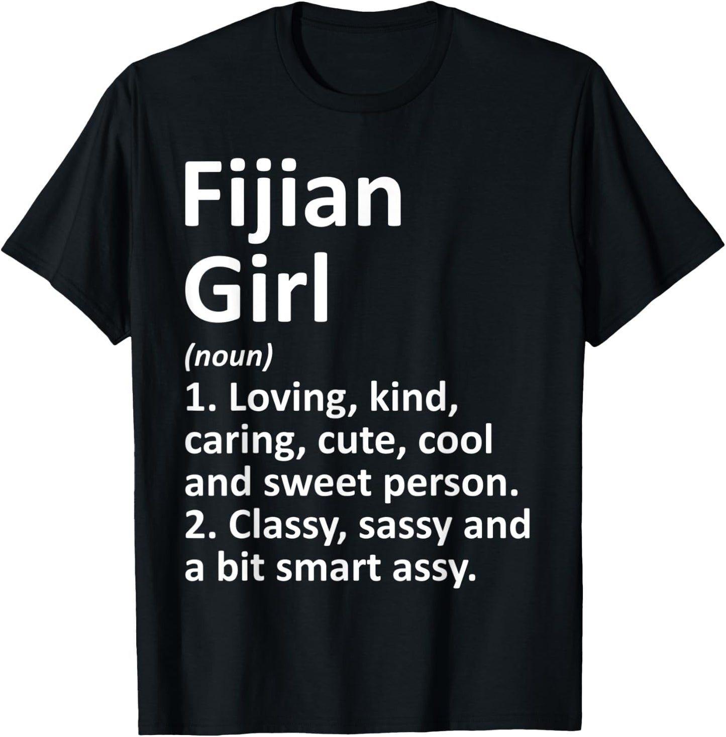 FIJIAN GIRL FIJI Gift Funny Country Home Roots Descent T-Shirt - T-Shirt | Black
