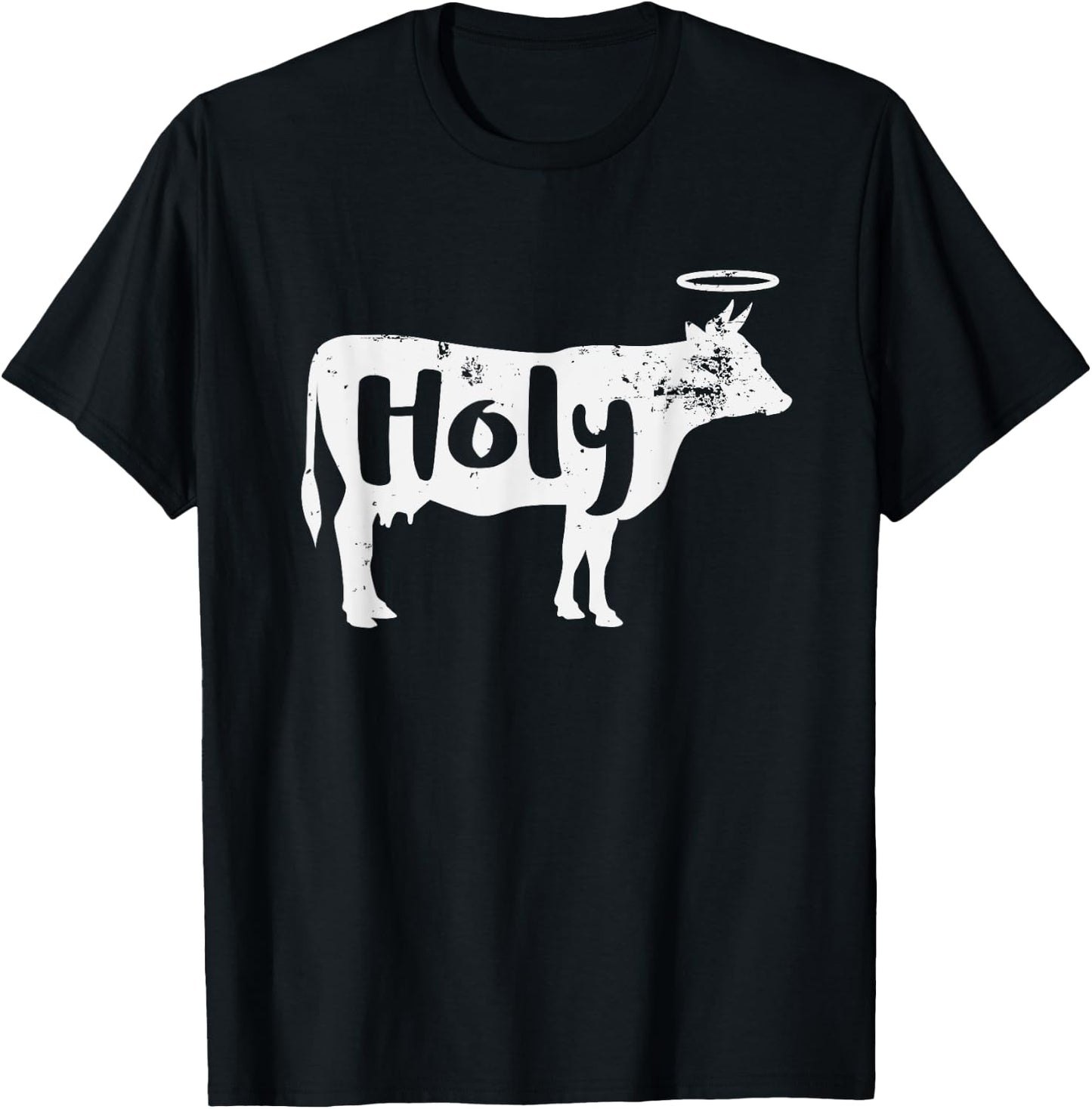 Holy Cow Funny Dairy Farmer Midwest Pride T-Shirt - T-Shirt | Black