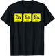 Funny Chemistry Yellow Banana Periodic Table Food Lover Gift T-Shirt - T-Shirt | Black