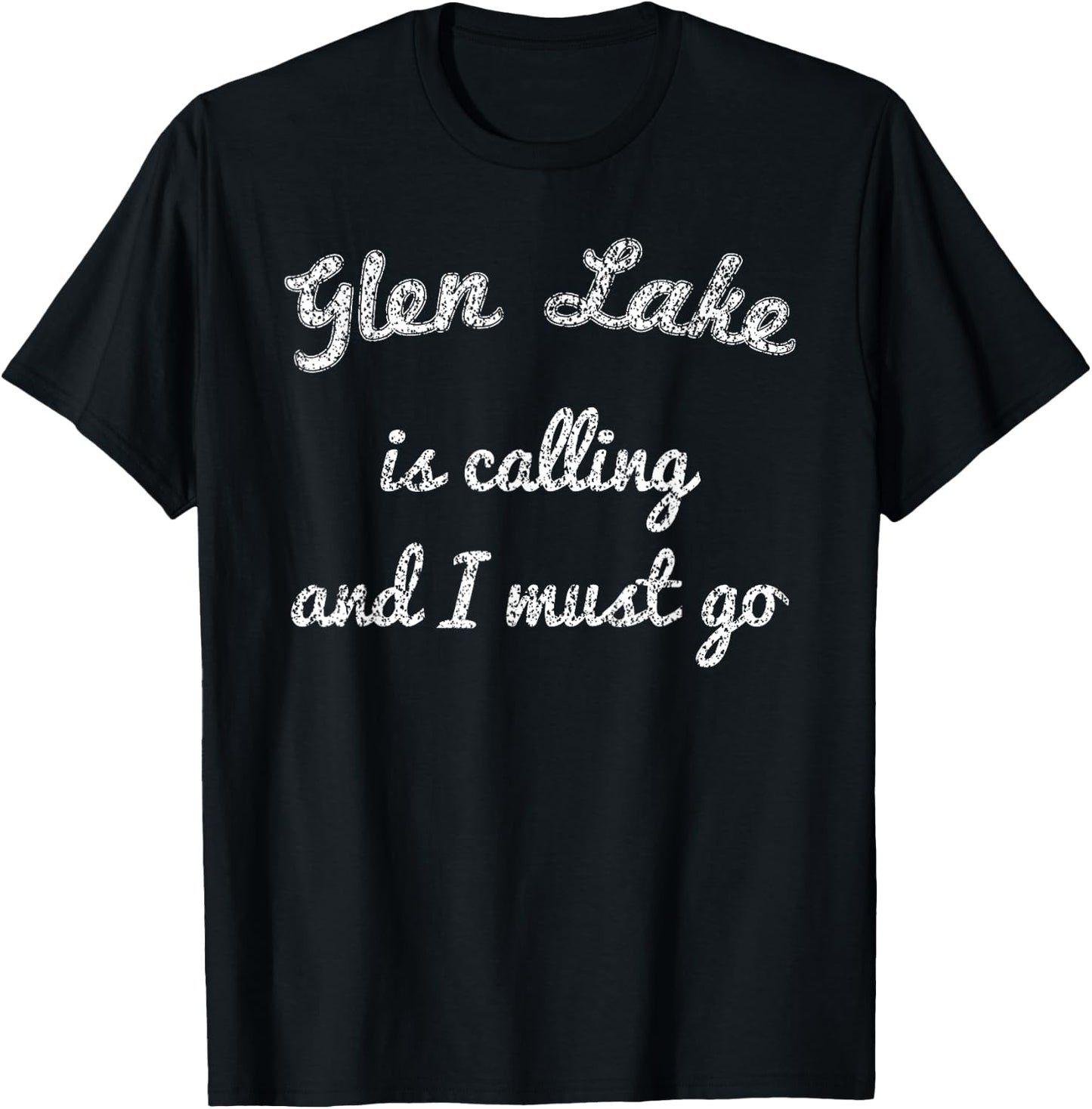 GLEN LAKE MICHIGAN Funny Fishing Camping Summer Gift Women Kids T-Shirt - T-Shirt | Black
