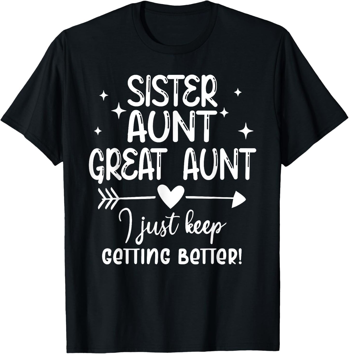 Funny Gifts for Aunt from Grandkids Sister Aunt Great Aunt T-Shirt - T-Shirt | Black