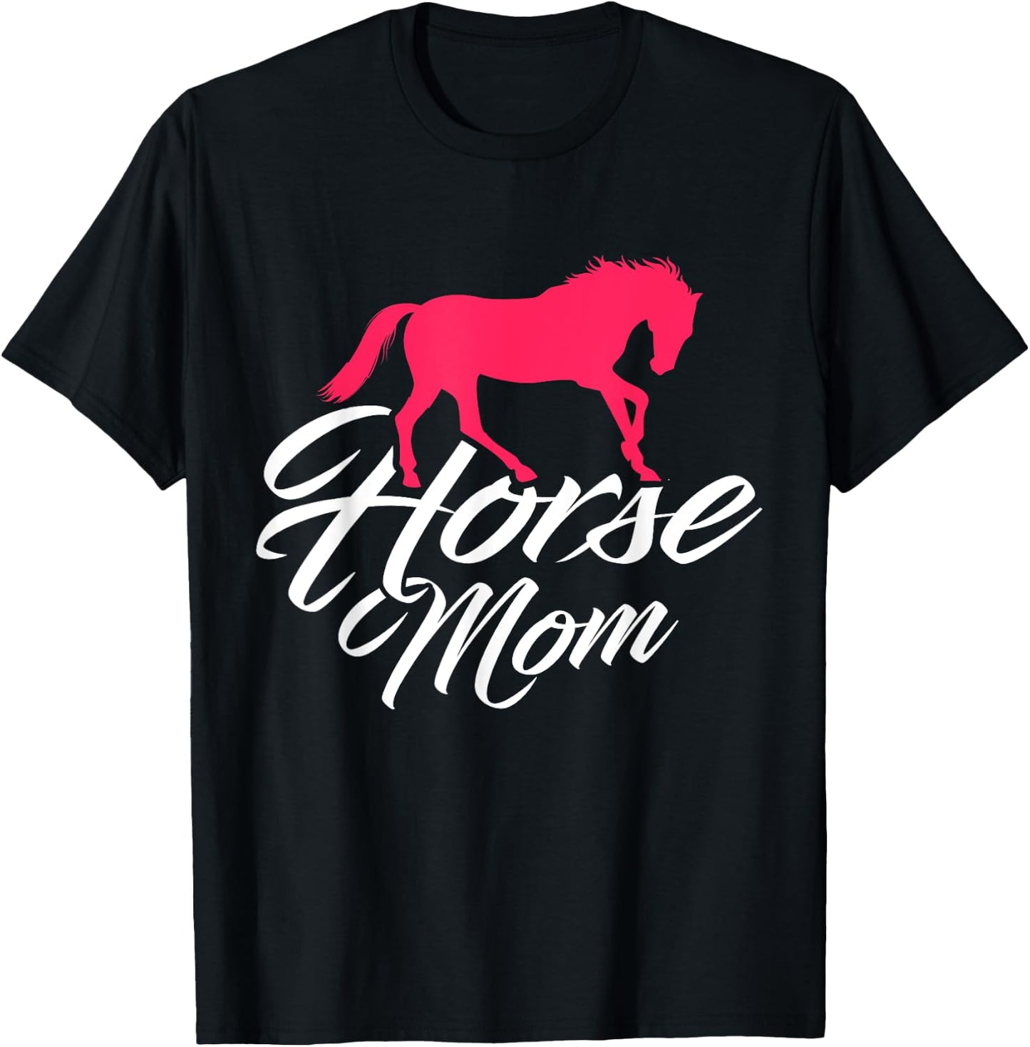 Funny Horse Riding Mom Horseback Riding Horse Mom T-Shirt - T-Shirt | Black