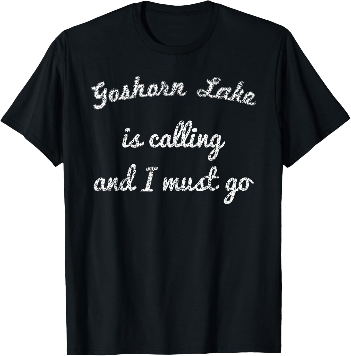 GOSHORN LAKE MICHIGAN Funny Fishing Camping Summer Gift Women Kids T-Shirt - T-Shirt | Black