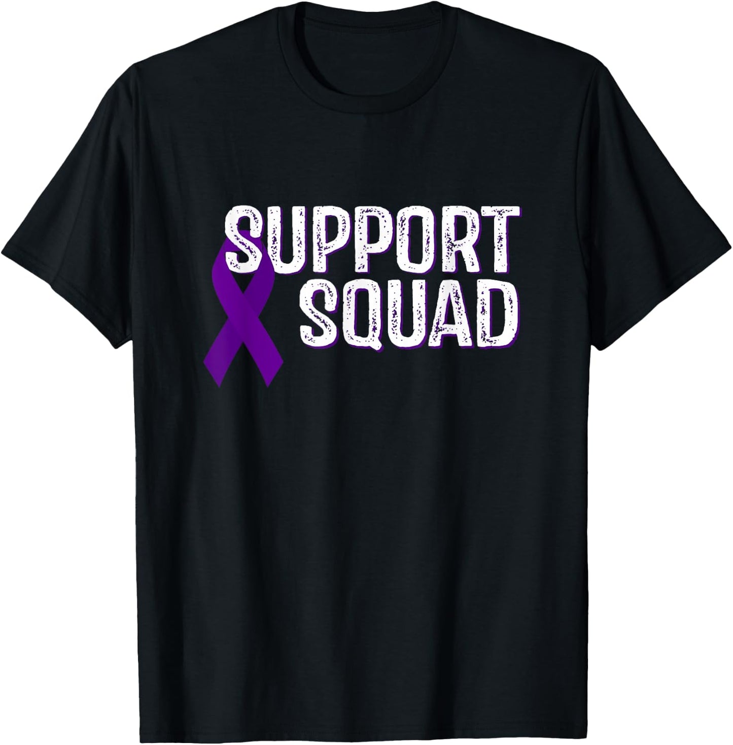 Hodgkin’s Lymphoma Awareness Support Squad T-Shirt - T-Shirt | Black