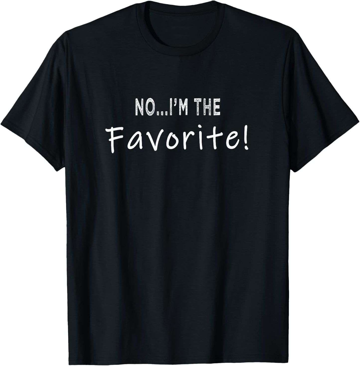 No I'm the favorite second Kid 2nd sister brother matching T-Shirt - T-Shirt | Black
