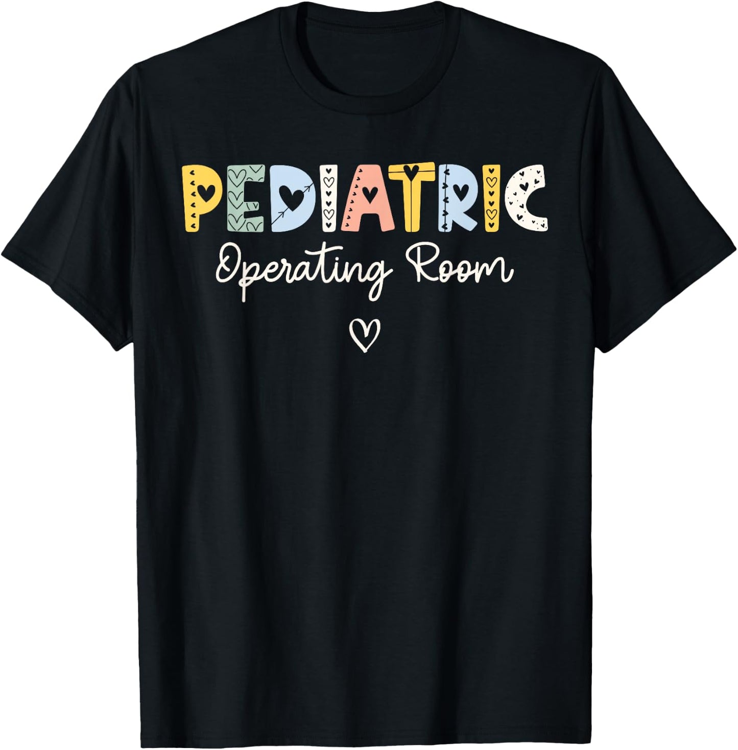 Retro Pediatric Operating Room Children's Emergency ER Nurse T-Shirt - T-Shirt | Black