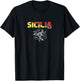 Sicilia Sicilian Sicily Italy Italian T-Shirt - T-Shirt | Black