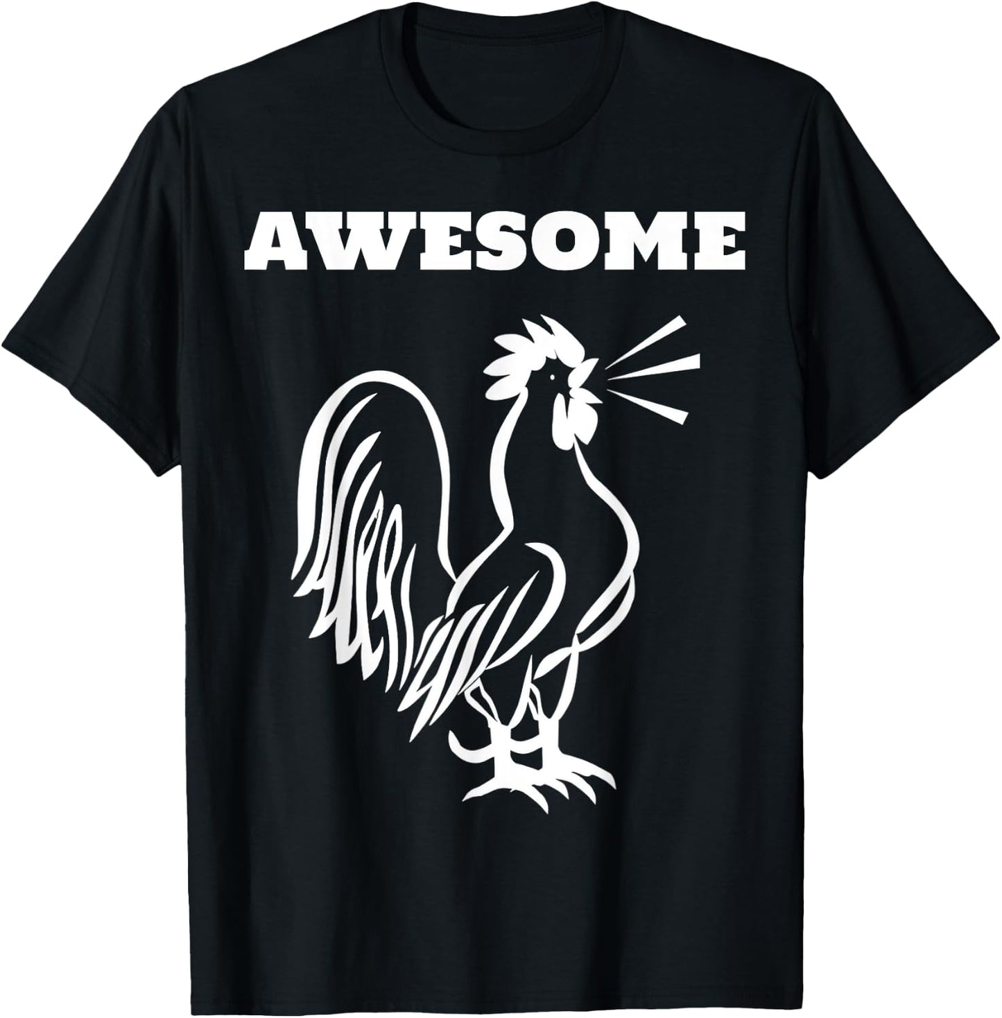 Awesome Cock -Great Rude Obnoxious T-Shirt - T-Shirt | Black