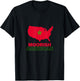 Moorish American Design America Amexem Moroccan Flag T-Shirt - T-Shirt | Black