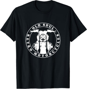 Retro motorcycle - R Ninet Front View with lettering T-Shirt - T-Shirt | Black