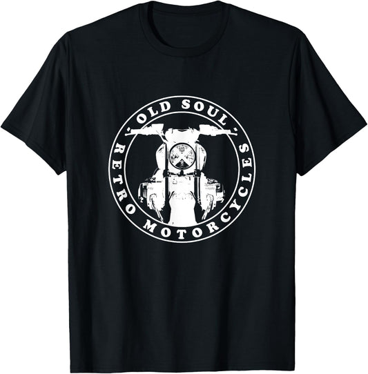 Retro motorcycle - R Ninet Front View with lettering T-Shirt - T-Shirt | Black
