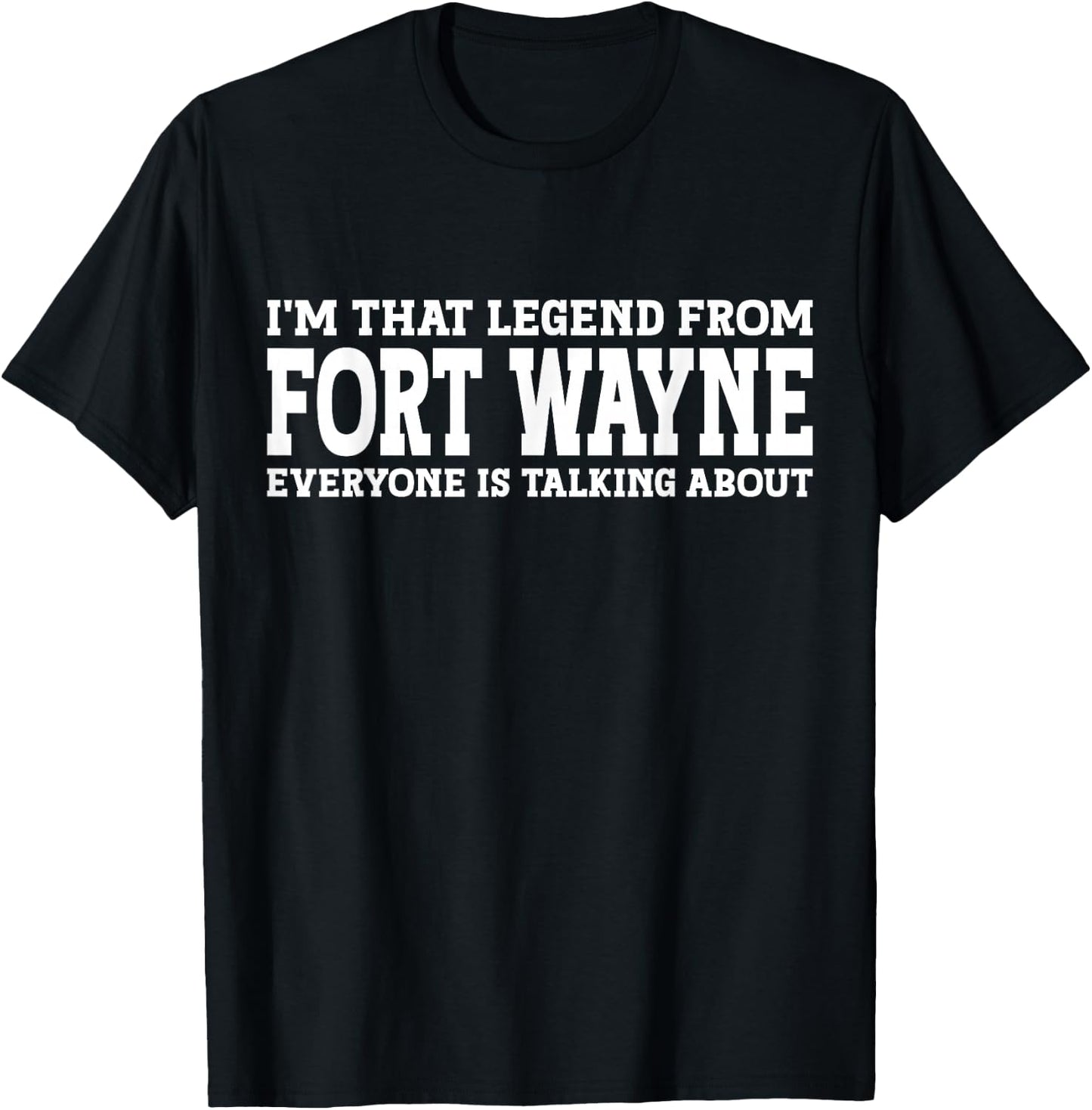 Fort Wayne Hometown IN Indiana Home Roots City Fort Wayne T-Shirt - T-Shirt | Black