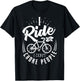 Funny Mountain Bike Shirt I Ride So I Don't Choke People T-Shirt - T-Shirt | Black