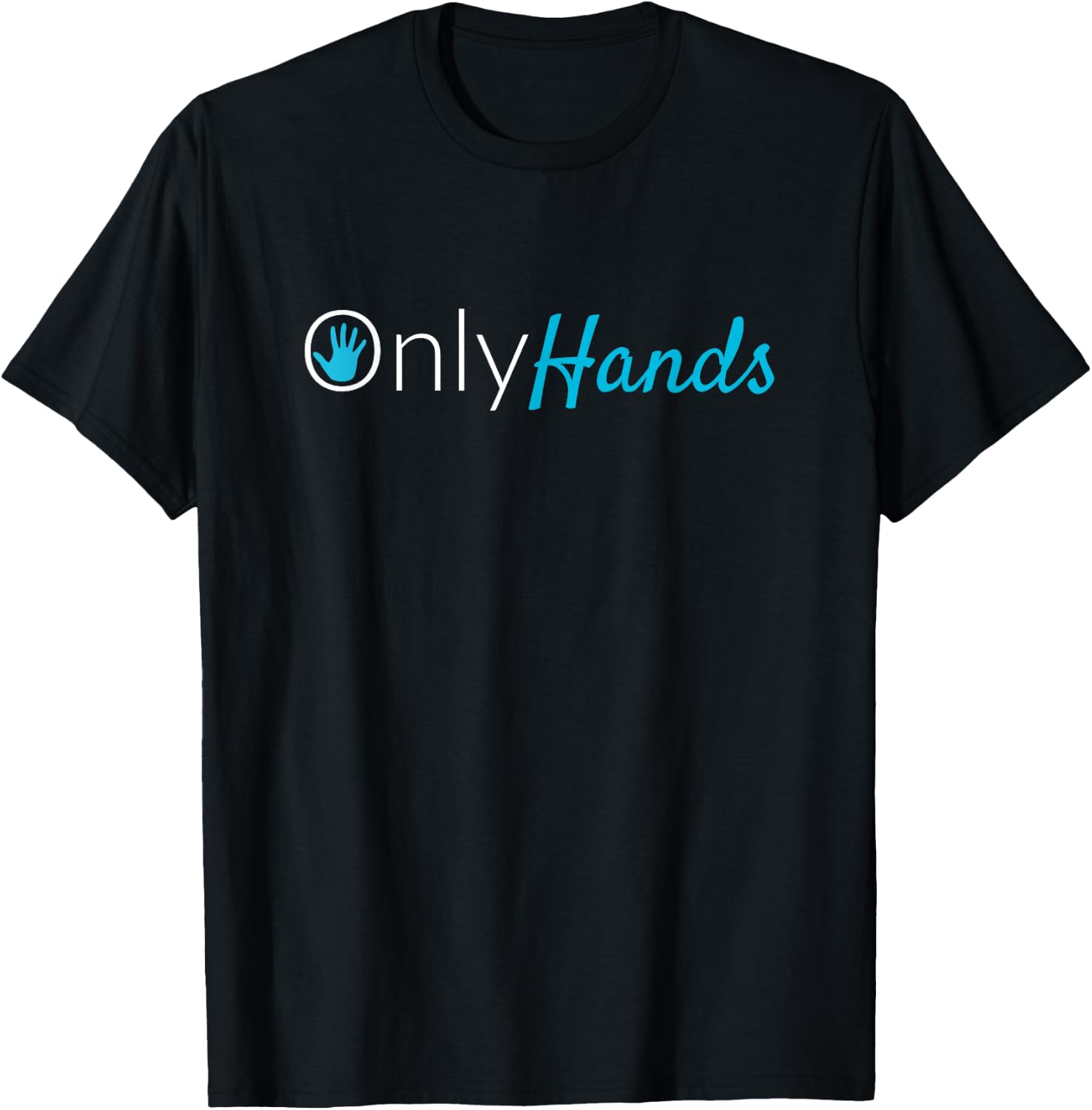 OnlyHands Zag Black , Small, Short Sleeve, Letter Print, Modern, Casual, Sports, Maternity, Travelling T-Shirt - T-Shirt | Black